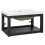 Berkfield Bathroom Washbasin Frame with Built-in Basin Black Iron 2