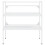 Berkfield Bathroom Washbasin Frame with Built-in Basin White Iron 4
