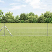Berkfield Welded Wire Fence Silver