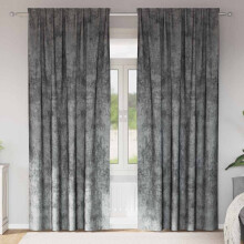 Berkfield Velvet Curtains with Curtains 2 pcs Grey 260 x 140 cm Velvet