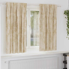 Berkfield Velvet Curtains with Curtains 2 pcs Cream 175 x 140 cm Velvet