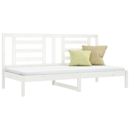 Berkfield Day Bed without Mattress White 80x200 cm Solid Wood Pine 2