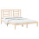 Berkfield Bed Frame without Mattress 150x200 cm King Size Solid Wood Pine 3