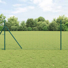 Berkfield Euro Fence Green 1 x 10 m PVC-coated iron