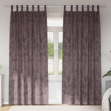 Berkfield Velvet Curtains with Curtains 2 pcs Brown 260 x 140 cm Velvet