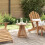 Berkfield Side Table Brown 50 x 50 x 49.5 cm Solid Teak Wood 1