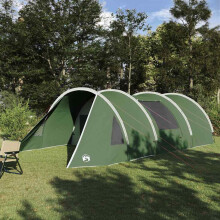 Berkfield Tunnel Tent 5-Person Green and White 805 x 405 x 211 cm