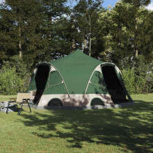 Berkfield Dome Tent 4-Person with Roof Green 505 x 450 x 248 cm