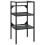 Berkfield Bathroom Washbasin Frame with Built-in Basin Black Iron 3