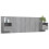 Berkfield Bed Headboard with Cabinets Grey Sonoma Engineered Wood 3
