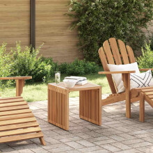 Berkfield Garden Side Table Brown 45 x 42.5 x 45 cm Solid Teak Wood