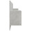 Berkfield Bed Headboard with Cabinets Concrete Grey Engineered Wood 5