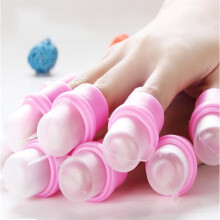10 Pcs Reusable Nail Polish Remover Clips Set for Acrylic and Gel Soak Off, Mess DIY Nail Art