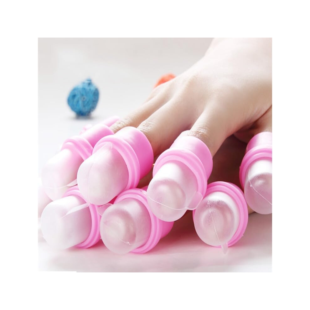 10 Pcs Reusable Nail Polish Remover Clips Set for Acrylic and Gel Soak Off, Mess DIY Nail Art