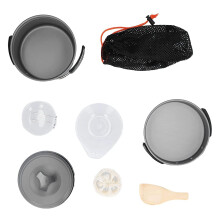 Lightweight Camping Cookware Set Aluminum Pots and Pans with Storage Bag for Hiking and Backpacking