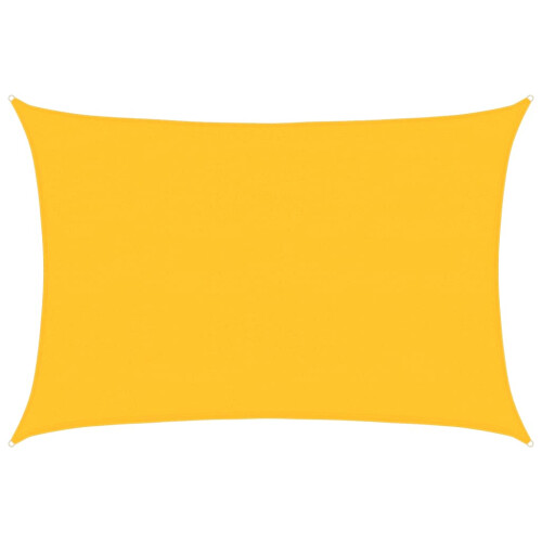 Berkfield Sunshade Sail 160 g/m Rectangular Yellow 4x5 m HDPE 1
