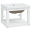 Berkfield Bathroom Washbasin Frame with Built-in Basin White Iron 2
