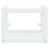 Berkfield Bathroom Washbasin Frame with Built-in Basin White Iron 4