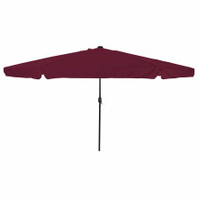 Berkfield Garden Parasol Bordeaux Red 395 x 395 x 245 cm Polyester