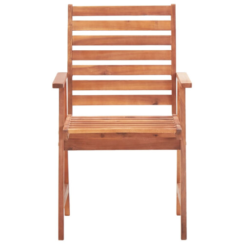 Berkfield Outdoor Dining Chairs 4 pcs Solid Acacia Wood 2