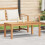 Berkfield Table Brown 95 x 45 x 40 cm Solid Teak Wood 1