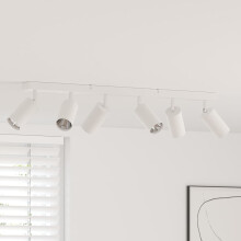 Berkfield Ceiling Spotlight with Spotlights White 73 x 6 x 16 cm Metal