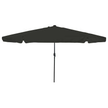 Berkfield Garden Parasol Black 395 x 395 x 245 cm Polyester