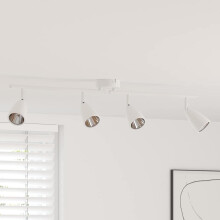Berkfield Ceiling Spotlight White 70 x 12.5 x 10.5 cm Metal