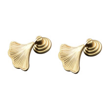 2pcs Fan Shaped Zinc Alloy Cabinet Knobs and Drawer Pull Handles, Easy Installation, Durable Design