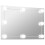 Berkfield Wall Mirror with LED Lights Rectangular Glass 2