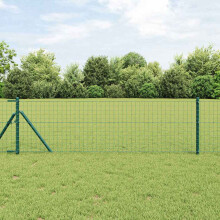 Berkfield Fence Post 13 pcs Green Steel