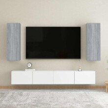 Berkfield TV Cabinets 2 pcs Grey Sonoma 30.5x30x90 cm Engineered Wood