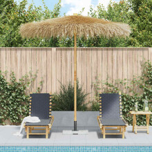 Berkfield Bamboo Garden Parasol 270 cm with Banana Leaf Roof
