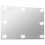 Berkfield Wall Frameless Mirror with LED Lights Rectangular Glass 2
