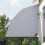 Berkfield Collapsible Balcony Side Awning Grey 210x210 cm 1