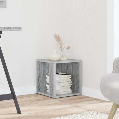 Berkfield Side Table Grey Sonoma 33x33x34.5 cm Engineered Wood