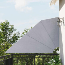 Berkfield Collapsible Balcony Side Awning Grey 160x240 cm