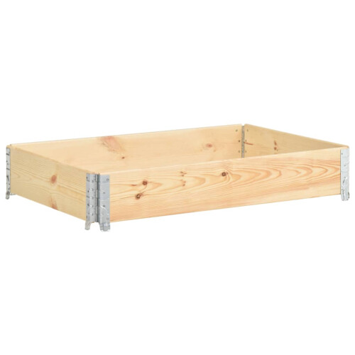 Berkfield Pallet Collar 80x120 cm Solid Pine Wood 1