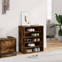 Berkfield Shoe Cabinet Grey Sonoma 60x35x70 cm Engineered Wood