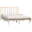 Berkfield Bed Frame without Mattress 135x190 cm Double Solid Wood Pine 3