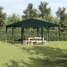 Berkfield Party Tent Green 400 x 400 x 266 cm Polyethylene and Steel