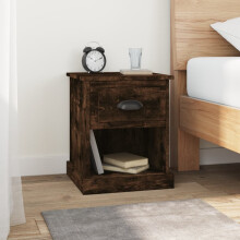 Berkfield Bedside Cabinets 2 pcs Smoked Oak 39x39x47.5 cm Engineered Wood
