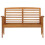 Berkfield Garden Bench 119 cm Solid Acacia Wood 2
