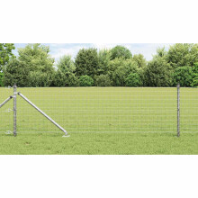 Berkfield Fence Post 13 pcs Silver Steel