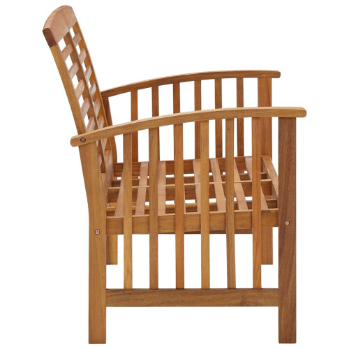 Berkfield Garden Bench 119 cm Solid Acacia Wood 2