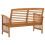 Berkfield Garden Bench 119 cm Solid Acacia Wood 4
