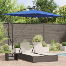 Berkfield Umbrella Azurblau 294 x 200 x 270 cm Polyester and Aluminium
