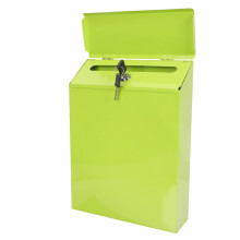 Pink Lockable Wall Mounted Mailbox and Suggestion Box for Home Office School Durable Secure Design