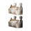 Adhesive Bathroom Rack Rotating Suction Technology for-White 2