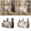 Adhesive Bathroom Rack Rotating Suction Technology for-White 3